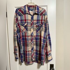 Vintage Wrangler Pearl Snap Western Shirt